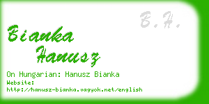 bianka hanusz business card